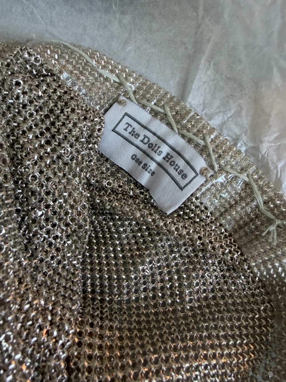 REVOLVE - The Dolls House Silver Metallic Chainmail Hood Top & Mini Skirt Set - Picture 17 of 17